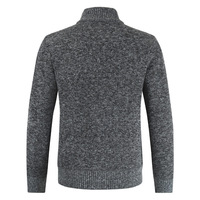 Nowa jesienna kurtka zimowa męskie płaszcze solidna Slim Fit gruba płaszcze polarowe męska kurtka stójka w stylu Casual kurtka zapinana na zamek mężczyzn 2